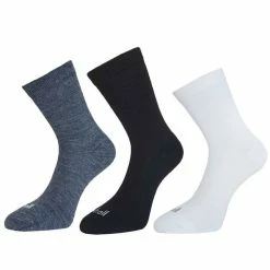 Remise 😍 SCHOLL Lot De 3 Paires De Chaussettes Femme Merino Ultra Fine Rosso 🧨