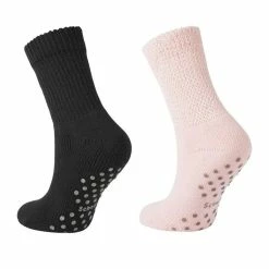 Grosses soldes 🥰 SCHOLL Lot De 2 Paires De Chaussettes Femme Bouclette Antidérapante 🔥
