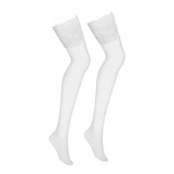 Le moins cher ✨ Obsessive Bas Avec Large Jarretière Florale Blanc Roxane 🎁 -Gabriella Shop unnamed file 2405