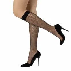 De gros 🥰 Cette Mi-bas Résille Barbados Noir 👍