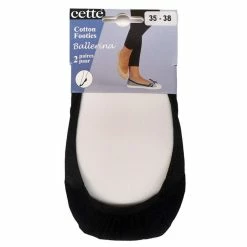 Meilleure affaire 🤩 Cette Lot De 2 Paires De Chaussettes Noires Invisibles Ballerina 🌟 -Gabriella Shop unnamed file 2596