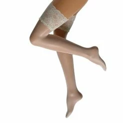 Gabriella Shop 9 Budget 🌟 Cette Bas Auto-fixant Paris Blanc Cassé 20DEN 👏