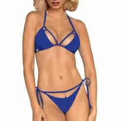 Bon marché ✔️ Obsessive Ensemble Maillot String Sexy Costarica Bleu 👍